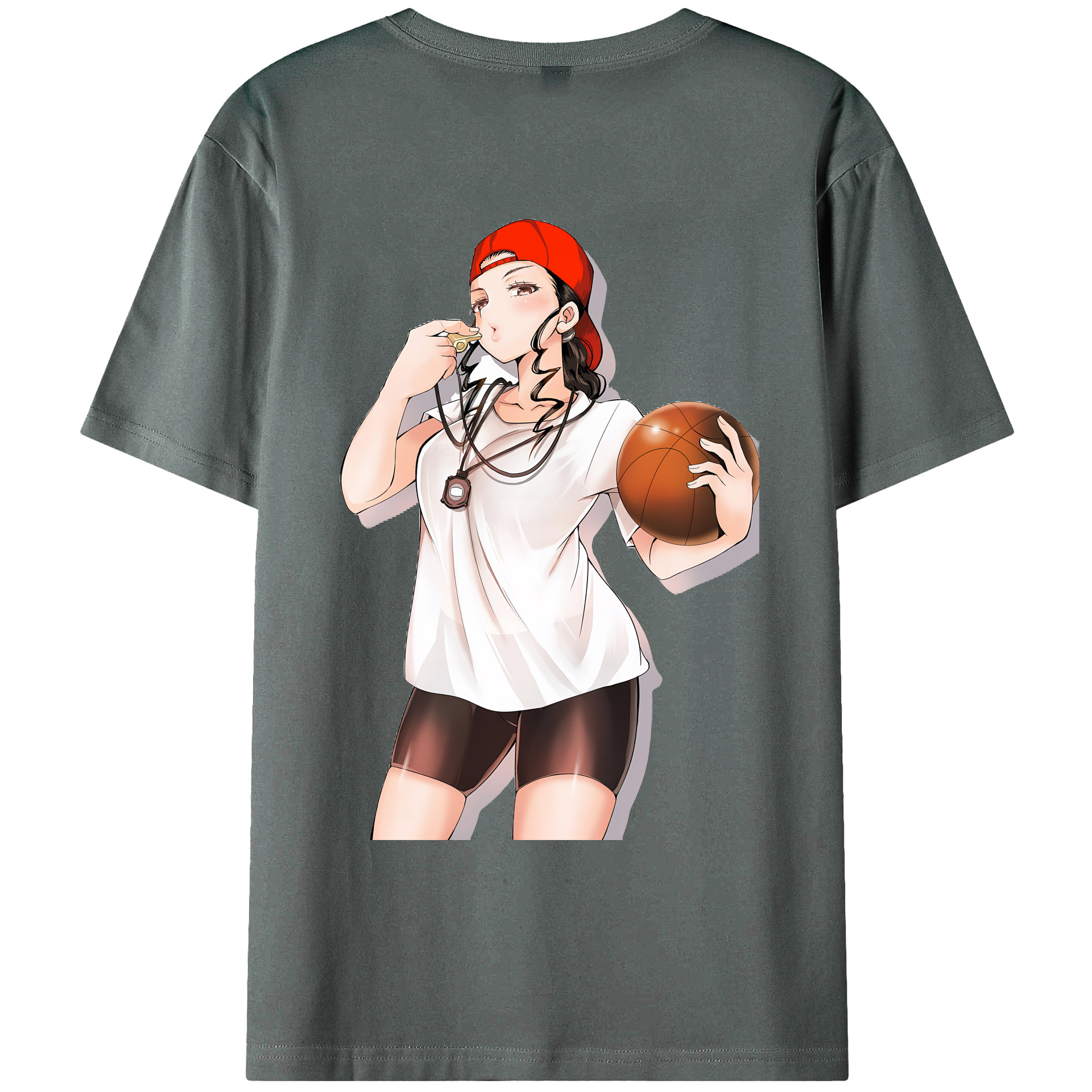 （画像用） SLAM DUNK／スラムダンク 綿100％ メンズ半袖Tシャツ（バックプリント） 通気性